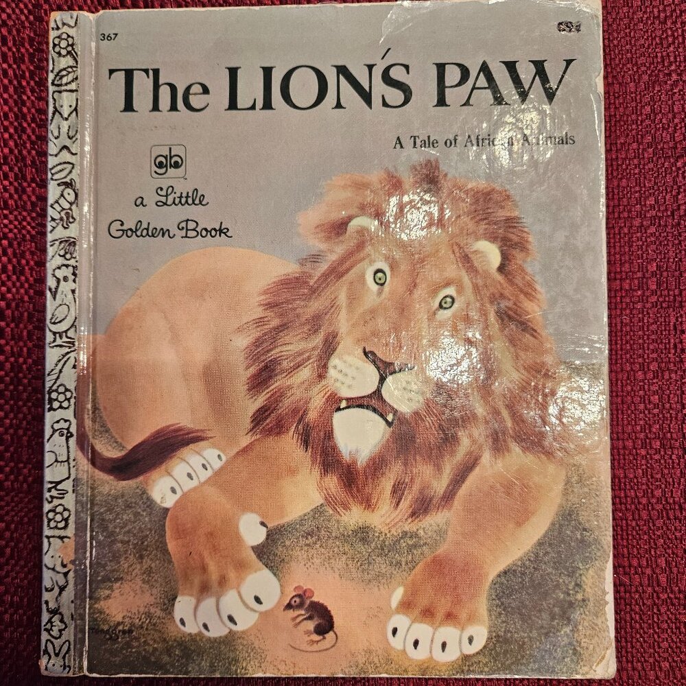 Little Golden Book - The Lion's Paw A Tale Of African Animals 1978 SC
